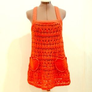 ✨Lux Orange Crochet Dress✨